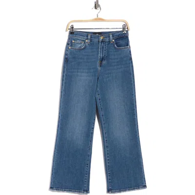 7 For All Mankind Alexa High Waist Cropped Wide Leg Jeans In Blue