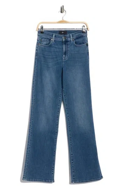 7 For All Mankind Alexa High Waist Wide Leg Jeans In Blue