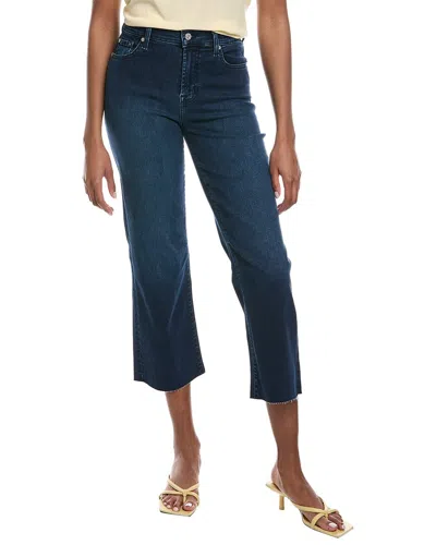 7 For All Mankind Alexa Kaia Cropped Jean In Freesia W/cut Hem