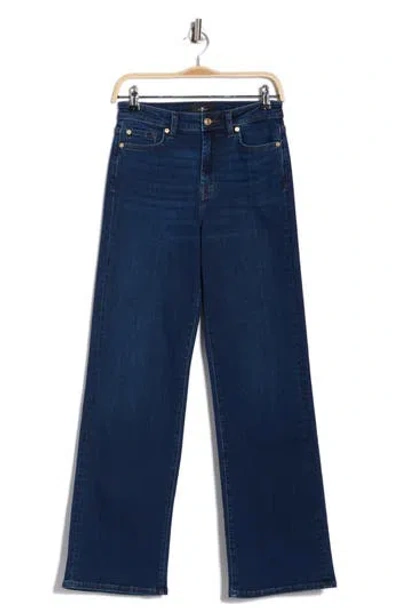 7 For All Mankind Alexa Mid Rise Straight Leg Jeans In Blue