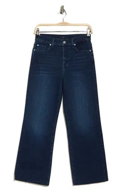 7 For All Mankind Alexa Raw Hem Ankle Crop Jeans In Sparrow