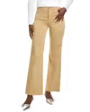 7 For All Mankind Alexa Sateen Beige Bootcut Jean In Orange