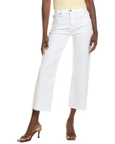 7 For All Mankind Alexa White Cropped Jean