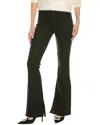 7 For All Mankind Ali Coated Black High-waist Flare Jean In Black