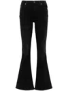 7 For All Mankind Ali High-rise Flared Jeans In 黑色