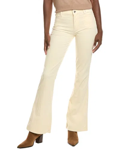 7 For All Mankind Ali High Waist Corduroy Trouser In White