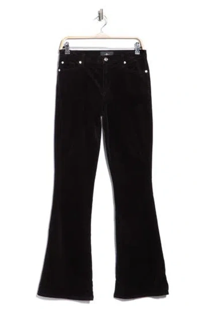 7 For All Mankind Ali High Waist Flare Leg Corduroy Jeans In Black