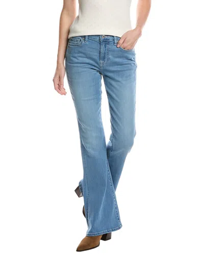 7 For All Mankind Ali High-waist Marrakech Classic Flare Jean In Blue