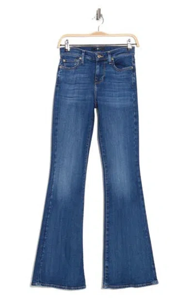 7 For All Mankind Ali Mid Rise Flare Jeans In Blue