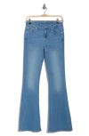7 For All Mankind Ali Split Hem High Waist Flare Jeans In Marrakech
