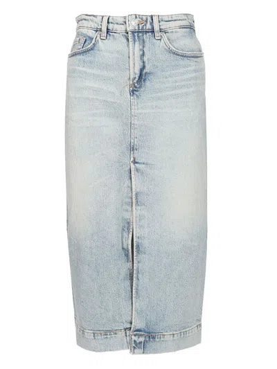 7 For All Mankind Amber Skirts Light Blue