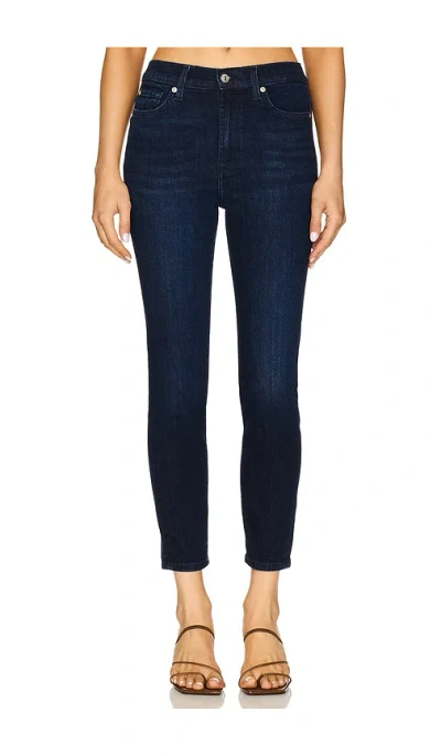 7 For All Mankind Ankle Skinny In Blue
