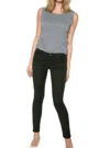 7 For All Mankind Ankle Skinny Jeans In Bottle Green In Green