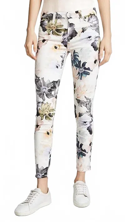 7 For All Mankind Ankle Skinny Pant In Desert Garden In Multi