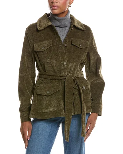 7 For All Mankind Anorak Jacket In Green