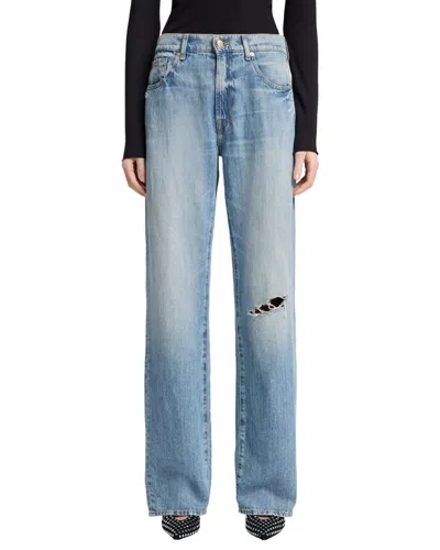7 For All Mankind Arizona Tess Trouser Jean In Blue
