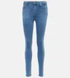 7 For All Mankind Aubrey High-rise Skinny Jeans In Staple