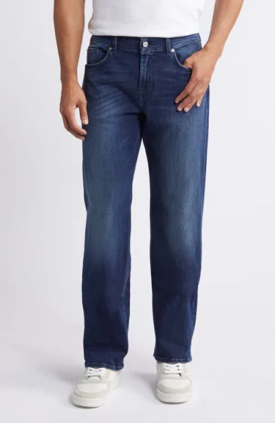 7 For All Mankind Austyn Relaxed Straight Leg Jeans In Dark Lago