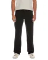 7 For All Mankind Austyn Squiggle Black Onyx Relaxed Straight Jean In Black