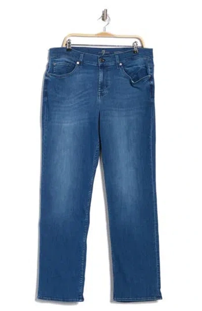 7 For All Mankind Austyn Squiggle Stretch Straight Leg Jeans In Berna