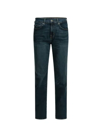 7 For All Mankind Austyn Straight-leg Jeans In Animal Print