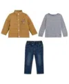 7 For All Mankind Baby Boy Jacket, T-shirt And Pant, 3-peice Set In Multi