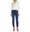 7 For All Mankind The High Waist Ankle Skinny Jeans In Blue