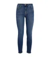 7 For All Mankind Bair High-rise Ankle Skinny Jeans In Blue