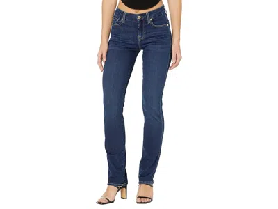 7 For All Mankind B(air) Kimmie Straight In Rinsed Indigo In Blue