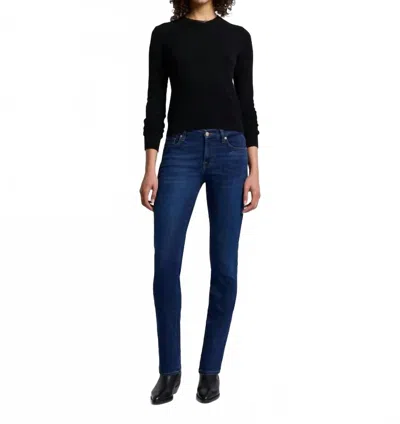 7 For All Mankind B(air) Kimmie Straight In Rinsed Indigo In Multi