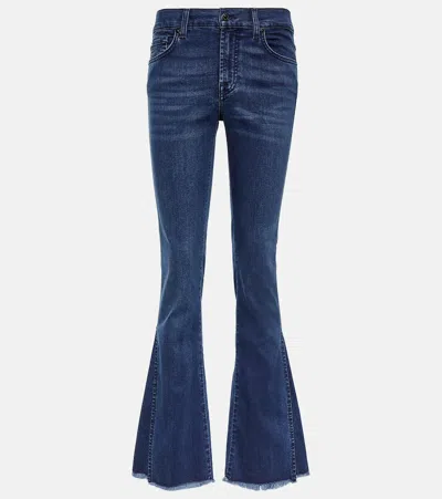 7 For All Mankind Dojo Tailorless Sacramento Kick Flare Jean In Blue