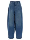 7 For All Mankind Wide Leg Denim Trousers With Five Pockets In Blue