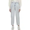 7 For All Mankind Balloon Tab Womens Pleated Denim Ankle Jeans