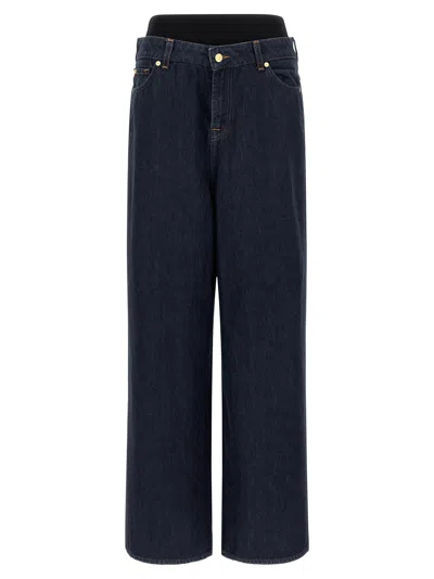 7 For All Mankind Burberry Cotton Burberry Clothing In Blue