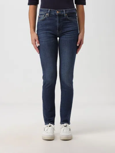 7 For All Mankind Base Super Stretch In Blue