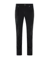 7 For All Mankind Belt-loop Casual Pants In Black