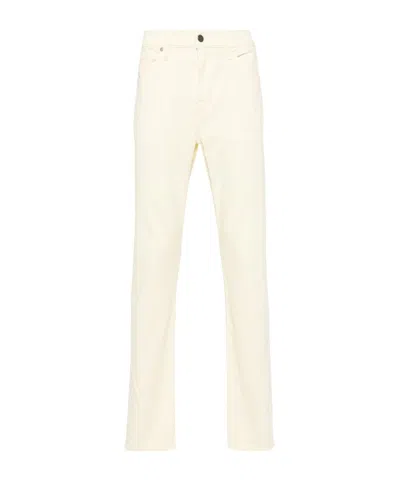 7 For All Mankind Belt-loop Casual Pants In White