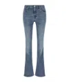 7 For All Mankind Bootcut Denim Trousers With Front And Back Pockets In Blue