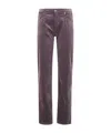 7 For All Mankind Calie Straight Leg Trousers Five Pocket In Brown