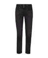 7 For All Mankind Belt-loop Jeans In Black