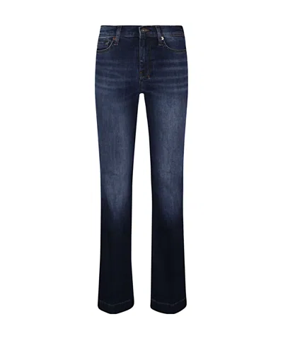 7 For All Mankind Belt-loop Jeans In Black