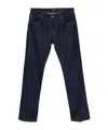 7 For All Mankind Belt-loop Jeans In Black