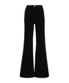 7 For All Mankind Lotta High-rise Wide-leg Jeans In Black