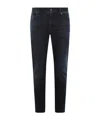 7 For All Mankind Belt-loop Jeans In Black