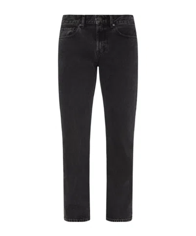 7 For All Mankind Belt-loop Jeans In Black