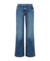 7 For All Mankind Womens Explorer Low-rise Straight-leg Stretch-denim Jeans In Blue