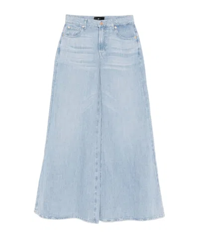 7 For All Mankind Belt-loop Jeans In Blue