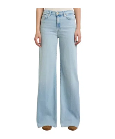 7 For All Mankind Belt Loop Jeans In Blue