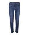 7 For All Mankind Belt-loop Jeans In Blue
