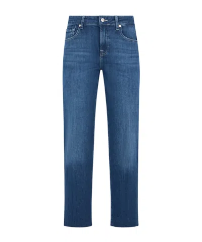 7 For All Mankind Belt Loop Jeans In Blue